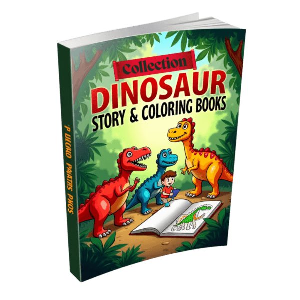 Dinosaur Story and Coloring Books